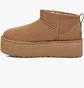 Угги женские UGG Classic Ultra Mini Platform Brown 1135092