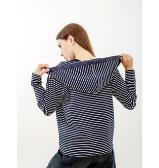 Толстовка женская AUSTRALIAN Stripes Hoodie Polyviscosa Jacket Blue LSDGC0010-020
