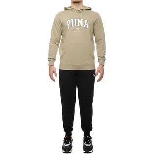 Спортивный костюм мужской Puma Squad Hooded Suit Beige/Black 681901-67