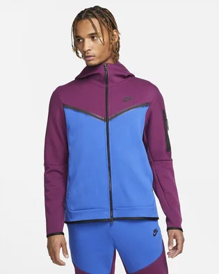 Толстовка мужская Nike Sportswear Tech Fleece Blue/Violet CU4489-610