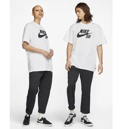 Футболка унисекс Nike Sb Logo Skate T-Shirt White CV7539-100