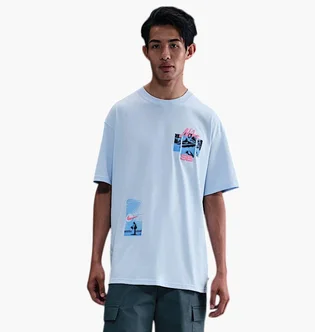 Футболка чоловіча Nike Sb Max90 Skate Light Blue HV1304-441