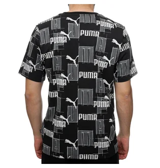 Футболка мужская Puma Ess+ Logo Lab Aok Tee Black/Grey 678982-01