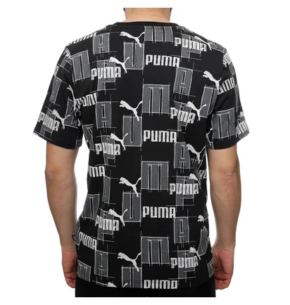 Футболка чоловіча Puma Ess+ Logo Lab Aok Tee Black/Grey 678982-01