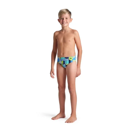 Плавки детские Arena Wallpaper Swim Briefs Multi 009096-750
