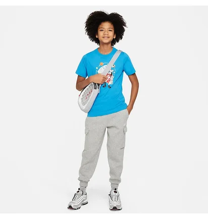 Футболка детская Nike Shirt K Nsw Tee Boxy Light Blue FN9614-435