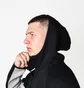 Толстовка чоловіча Nike Sportswear Tech Fleece Windrunner Full-Zip Hoodie Black/White FB7921-064