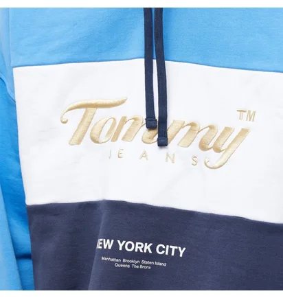Худи мужское Tommy Jeans Archive Hoody Blue/Light Blue DM0DM14200-C87