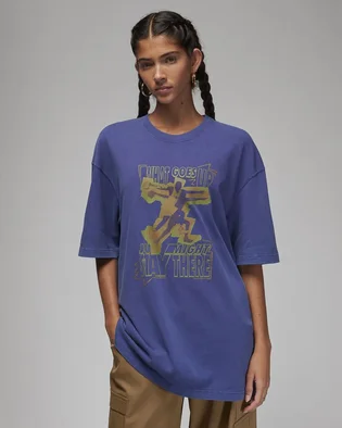 Футболка женская Air Jordan Oversized T-Shirt Blue FD7208-502
