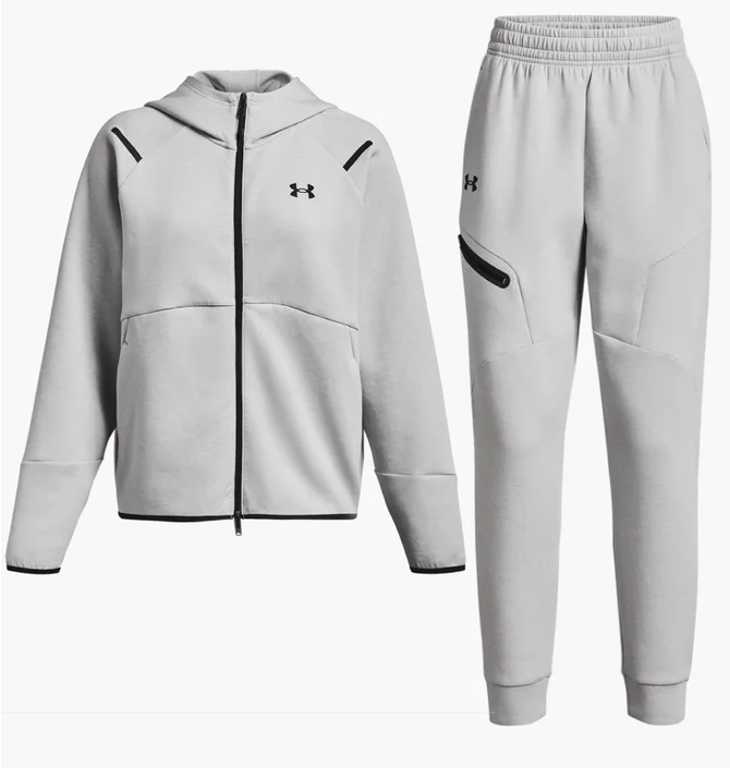Спортивный костюм женский Under Armour Unstoppable Flc Grey 1379842-011__1379846-011