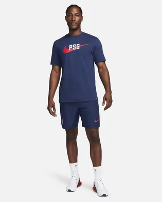 Футболка мужская Nike Paris Saint-Germain Swoosh T-Shirt Blue FD1040-410