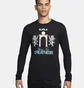 Лонгслів чоловічий Nike T-Shirtlebron Black FQ4908-010