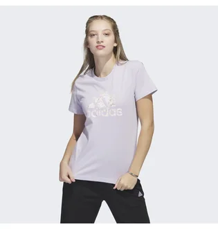 Футболка женская Adidas Floral Badge Of Sport Graphic Tee Pink H52232