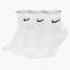 Шкарпетки унісекс Nike U Nk Everyday Cush Ankle (3 пари, утеплені) White SX7667-100