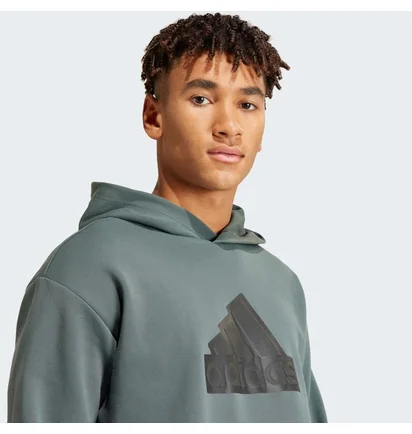 Худи мужское Adidas Future Icons Badge Of Sport Hoodie Green IN3324