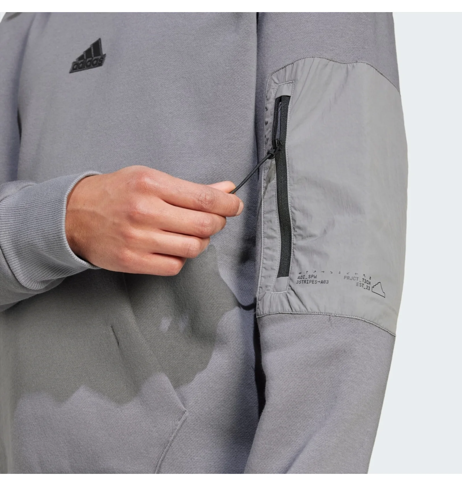 ᐉ Худі чоловіче Adidas City Escape Fleece Grey IY1518 - придбати