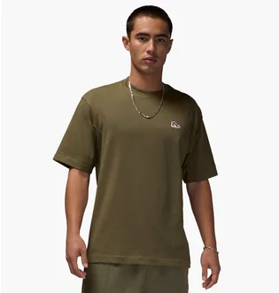 Футболка чоловіча Air Jordan Brand Snkr Ptch Ss Crew Olive FN5982-222