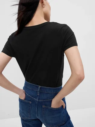 Футболка женская Gap Ss Clsc Tee Black 268820-11