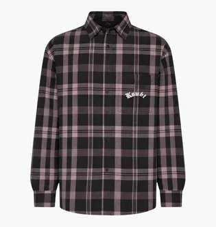 Сорочка чоловіча Ksubi Картата Vulture Flannel Ls Shirt Plum Multi MSP26SH009