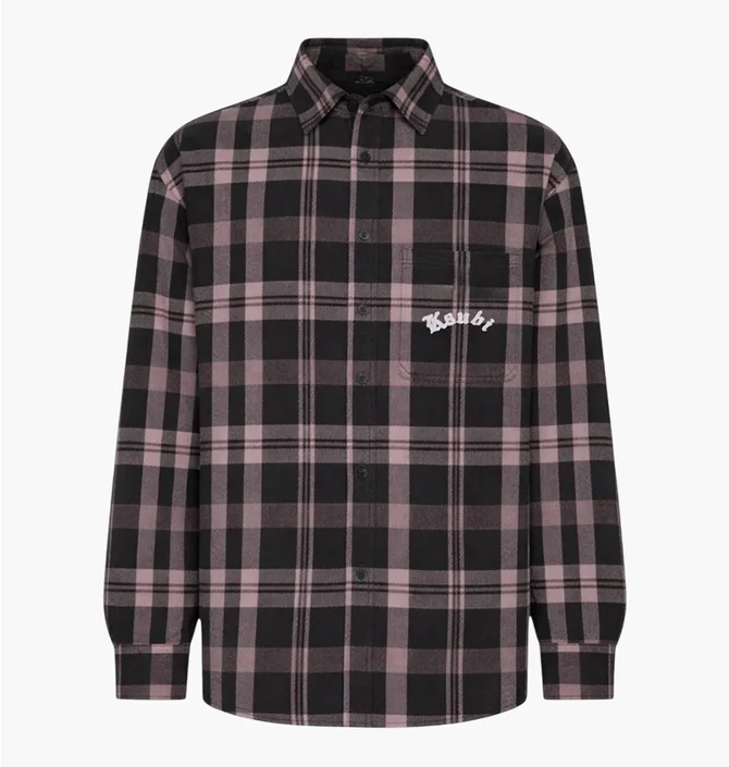 Рубашка мужская Ksubi Картата Vulture Flannel Ls Shirt Plum Multi MSP26SH009