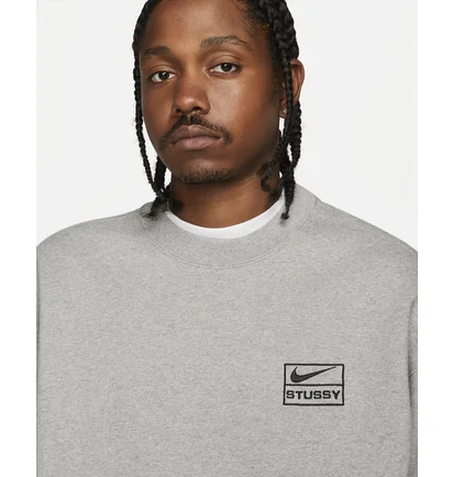 Світшот унісекс Nike X Stüssy Fleece Crew Grey DO9337-063
