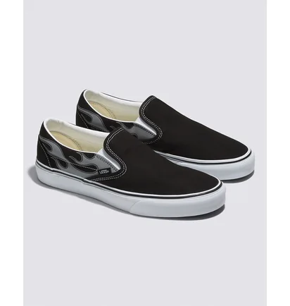 Кеды унисекс Vans Reflective Flame Classic Slip-On Shoe Black VN0A7Q5DBM8