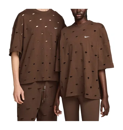 Футболка унісекс Nike T-Shirt Swoosh X Jacquemus Brown FJ3477-259