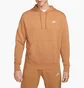 Худи мужское Nike Nsw Club Hoodie Po Bb Orange BV2654-224