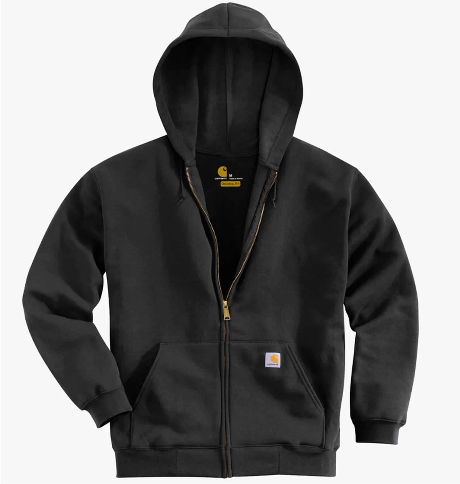 ᐉ Толстовка чоловіча Carhartt Midweight Zip Hoodie Black TS0122-M