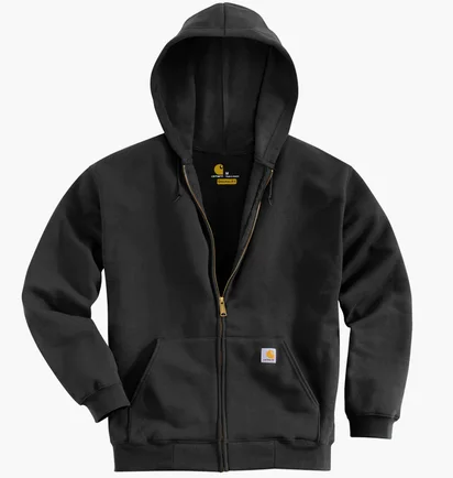 Толстовка мужская Carhartt Midweight Zip Hoodie Black TS0122-M