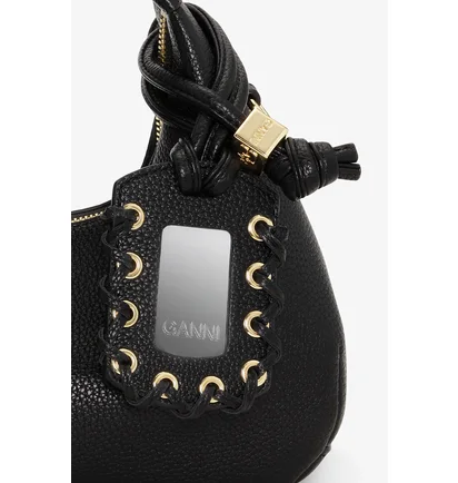 Сумка жіноча GANNI Mini Hobo Bag Black A6976