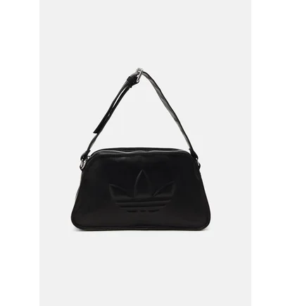 Сумка унисекс Adidas Originals Polyurethane Embossed Trefoil Shoulder Bag Black IT7380