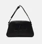 Сумка унисекс Adidas Originals Polyurethane Embossed Trefoil Shoulder Bag Black IT7380