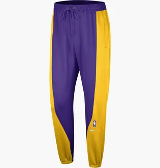 Штаны мужские Nike Los Angeles Lakers Showtime Dri-Fit Nba Violet/Yellow DX9432-728