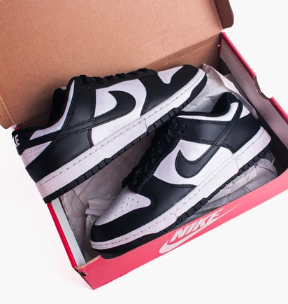 Кросівки чоловічі Nike Dunk Low Retro Black/White Dd1391-100