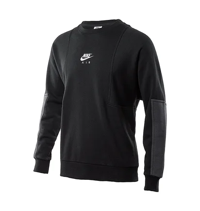 Свитшот мужской Nike M Nsw Air Bb Flc Crew Black DD6403-010
