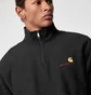 Світшот чоловічий Carhartt Wip American Script Half Zip Sweatshirt Black I027014-89XX