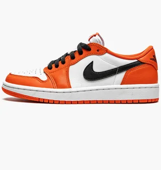 Кроссовки женские Air Jordan Wmns 1 Low White/Orange CZ0775-801