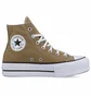 Кеды унисекс Converse All Star Ctas Lift Hi Trek Tan Brown A07210C
