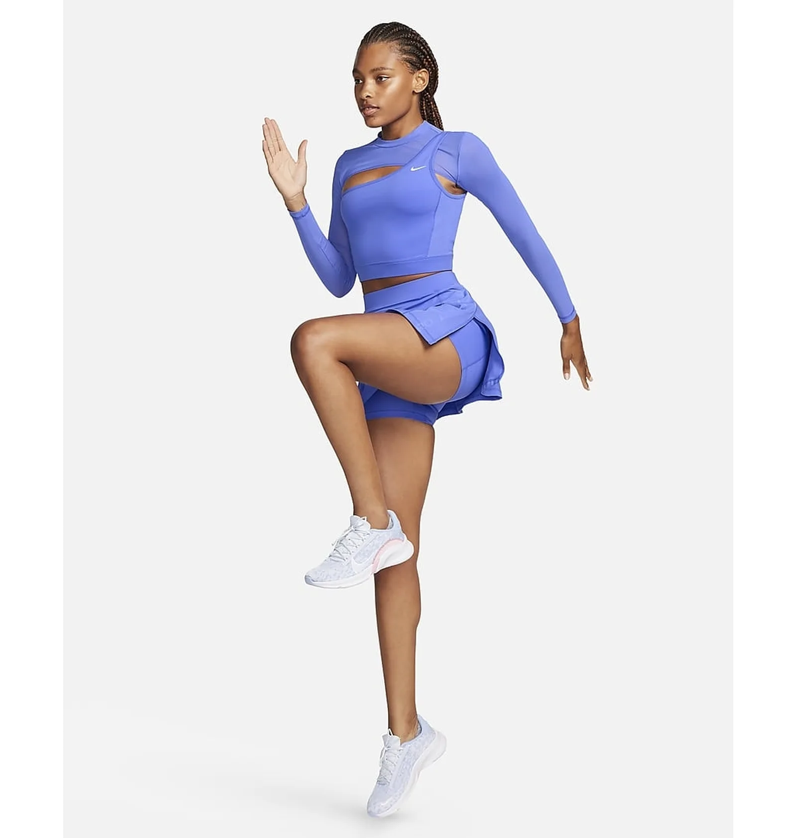 ᐉ Лонгслів жіночий Nike Pro Blue FB5683-413 - придбати в інтернет