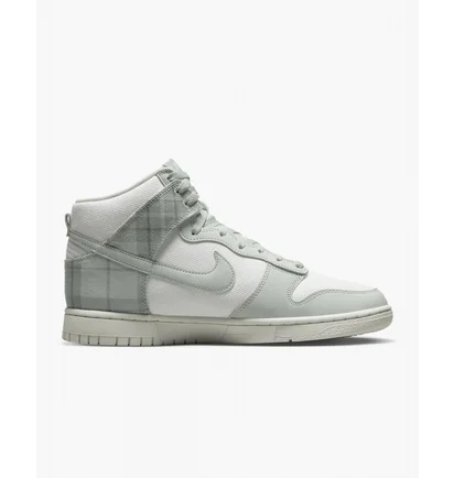 Кросівки чоловічі Nike Dunk High Retro Se Plaid Casual Shoes White/Grey Dv0826-100