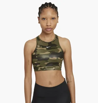 Топ жіночий Nike Womens Medium-Support 1-Piece Pad High-Neck Sports Bra Camo Dd1199-222