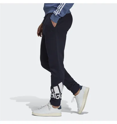Штани чоловічі Adidas Essentials French Terry Tapered Cuff Logo Pants Black GK8979