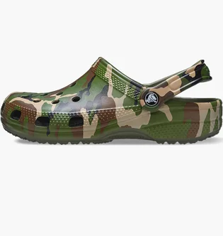 Тапочки мужские CROCS Classic Printed Camo/Green 206454