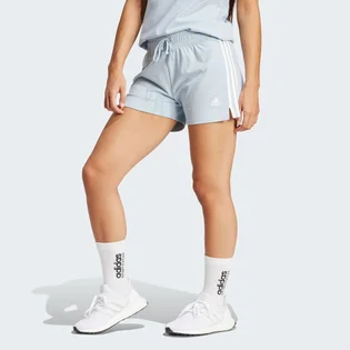 Шорти жіночі Adidas Essentials Slim 3-Stripes Shorts Light Blue IR7460