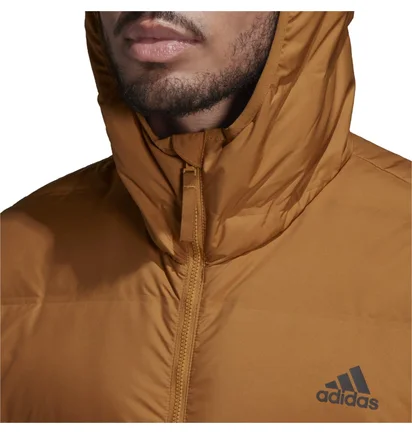 Куртка чоловіча Adidas Helionic Down Hooded Jacket Brown GU3953