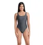 Купальник женский Arena Team Stripe Swimsuit U Back Grey 007058-550