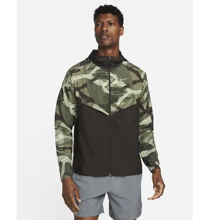 Олимпийка мужская Nike Windrunner Camo/Green Dv5199-386