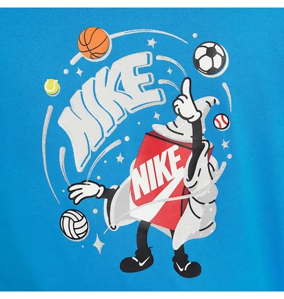 Футболка детская Nike Shirt K Nsw Tee Boxy Light Blue FN9614-435