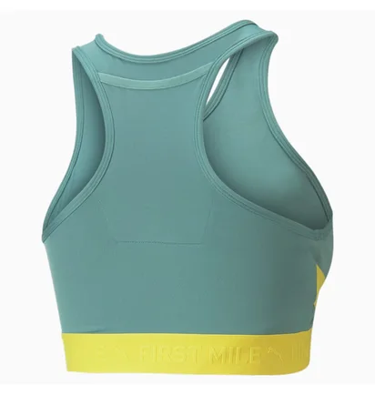 Топ женский Puma First Mile High Impact Bra Green 523210-84